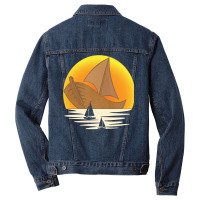 Sailing T  Shirt Sailor Sea Sunset Sail Boat Skipper Sailing T  Shirt Men Denim Jacket | Artistshot