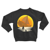 Sailing T  Shirt Skipper Sea Sunset Sail Boat Sailor Sailing T  Shirt Toddler Sweatshirt | Artistshot