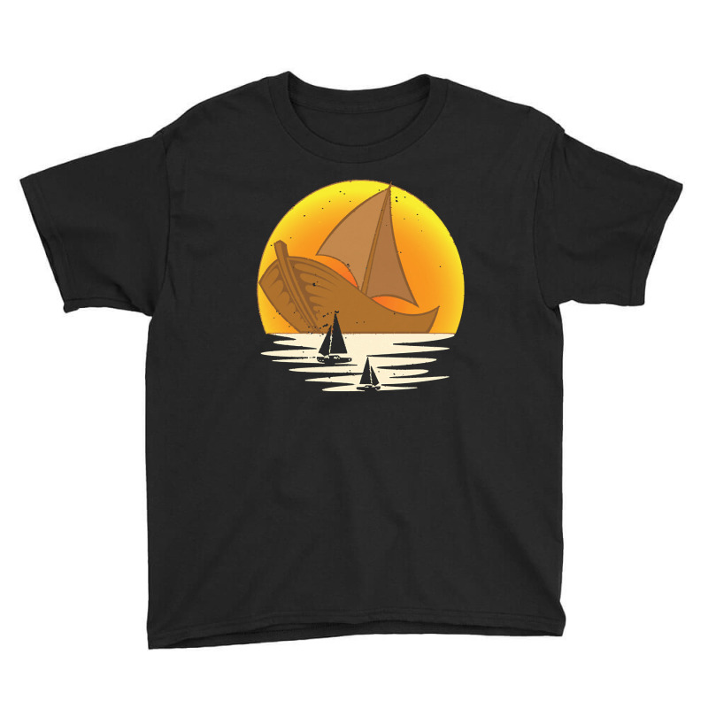 Sailing T  Shirt Skipper Sea Sunset Sail Boat Sailor Sailing T  Shirt Youth Tee | Artistshot