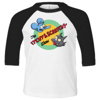 Itchy And Scratchy Toddler 3/4 Sleeve Tee | Artistshot