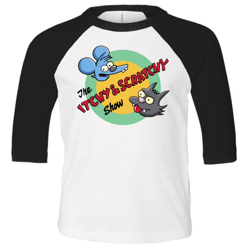 Itchy And Scratchy Toddler 3/4 Sleeve Tee | Artistshot