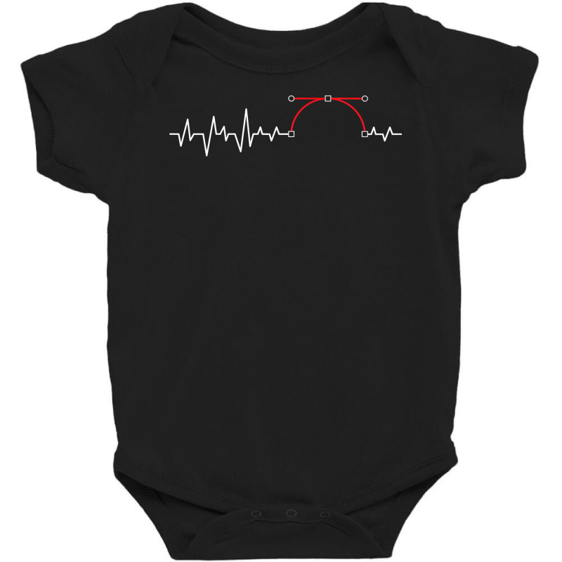 Heartbeat Animator   Cartoonist Motion Designer Illustrator Raglan Bas Baby Bodysuit | Artistshot