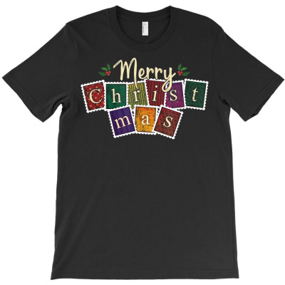 Vintage Christmas Old Fashioned Stamps T Shirt T-shirt Designed By Stoutsal