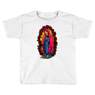 Guadalupe Blessed Virgin Mary T-shirt Toddler T-shirt Designed By Apollo