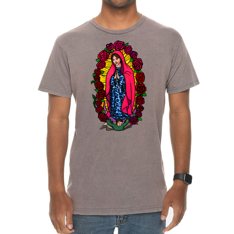 Guadalupe Blessed Virgin Mary T-shirt Vintage T-Shirt by Apollo | Artistshot