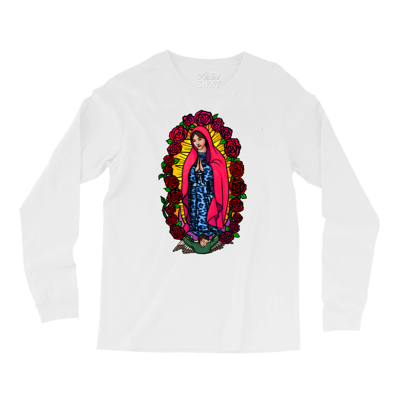 Guadalupe Blessed Virgin Mary T-shirt Long Sleeve Shirts by Apollo | Artistshot