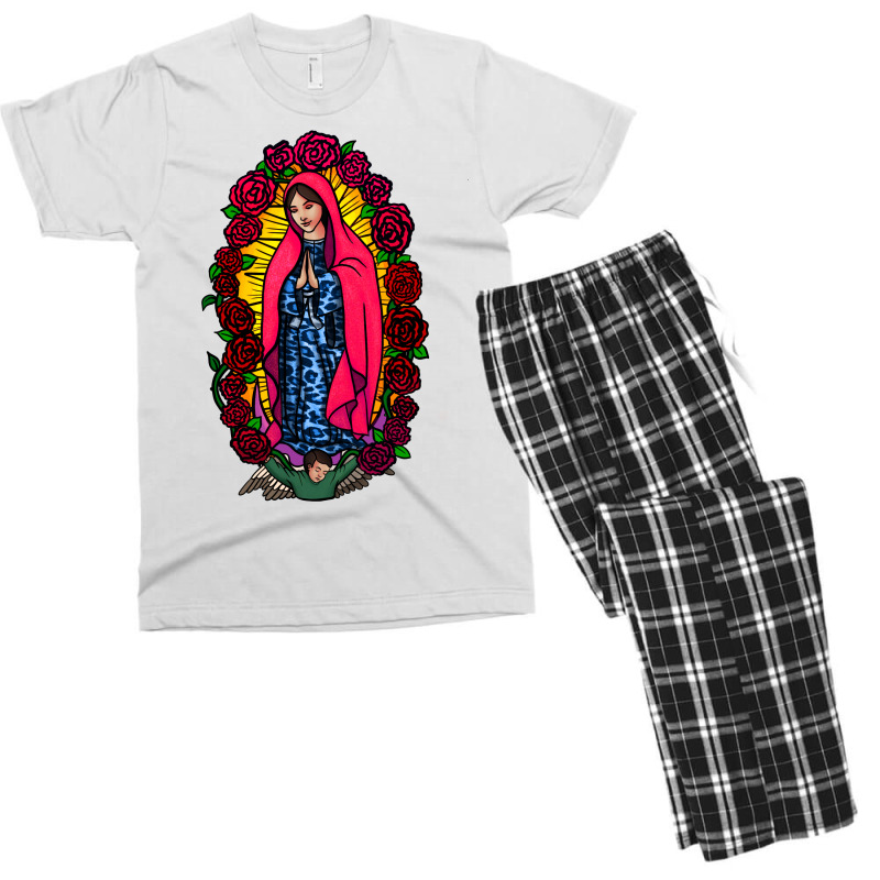 Guadalupe Blessed Virgin Mary T-shirt Men's T-shirt Pajama Set by Apollo | Artistshot