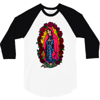 Guadalupe Blessed Virgin Mary T-shirt 3/4 Sleeve Shirt | Artistshot