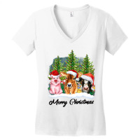 Merrry Christmas Animal Women's V-neck T-shirt | Artistshot