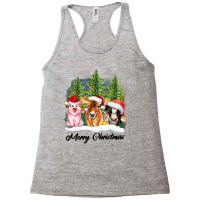 Merrry Christmas Animal Racerback Tank | Artistshot