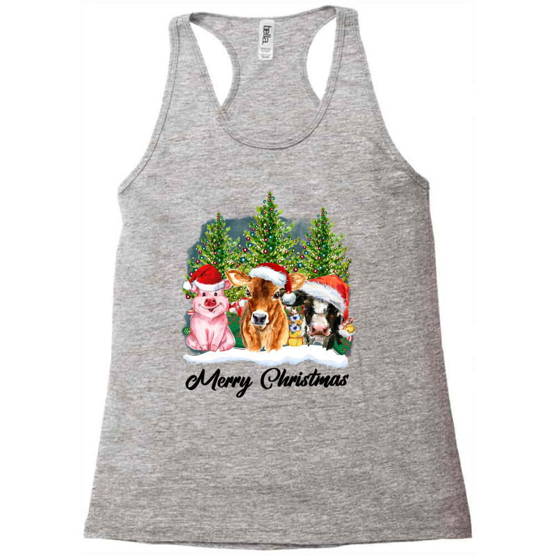 Merrry Christmas Animal Racerback Tank by Apollo | Artistshot