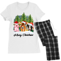 Merrry Christmas Animal Women's Pajamas Set | Artistshot