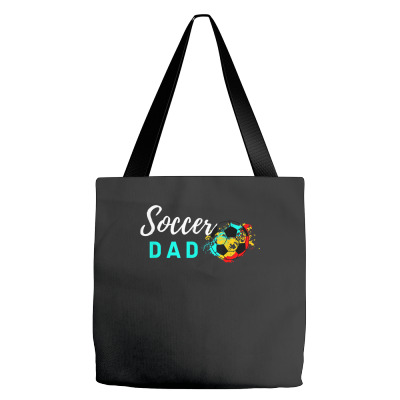Soccer Dad Funny Soccer Lover Colorful Design For Men Coach T Shirt Tote Bags Designed By Jazmikier