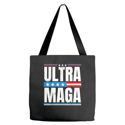 Ultra Maga Proud Funny Anti Biden Us Pro Trump Ultra Maga T Shirt Tote Bags Designed By Archehatf
