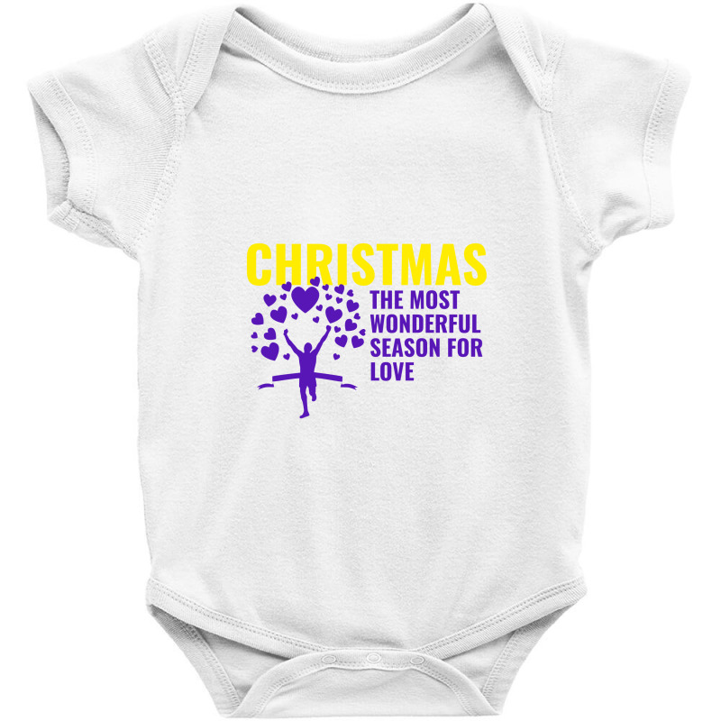 Christmas The Most Wonderful Season For Love Baby Bodysuit by Perfect Designers | Artistshot