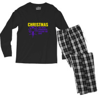 Christmas The Most Wonderful Season For Love Men's Long Sleeve Pajama Set | Artistshot