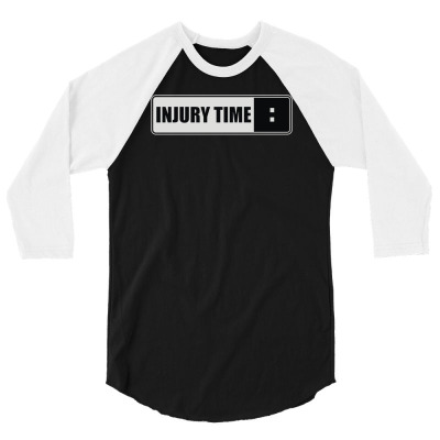 Injury Time 3/4 Sleeve Shirt Designed By Mdk Art