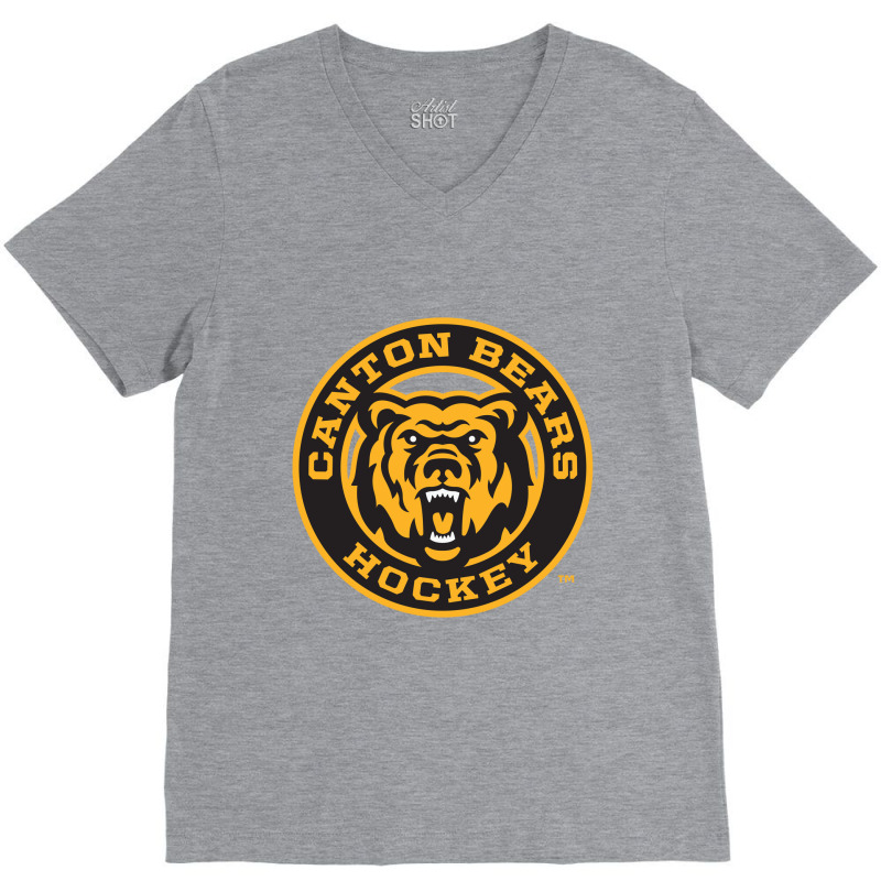 Canton Bears Hockey V-neck Tee | Artistshot