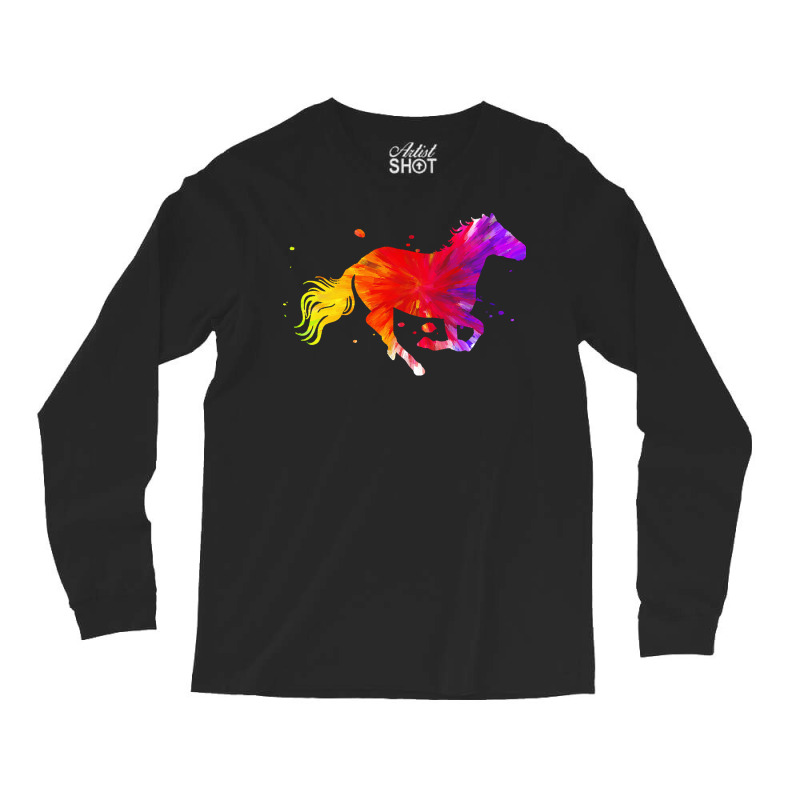 Horse T  Shirt Colorful Horse T  Shirt Long Sleeve Shirts | Artistshot