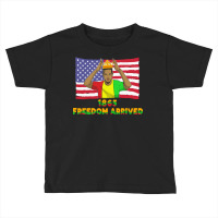 Juneteenth T  Shirt1865   Freedom Arrived   Black History Month Junete Toddler T-shirt | Artistshot