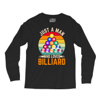 Billiard T  Shirt Man Snooker Player Hobby Pool Billiard T  Shirt Long Sleeve Shirts | Artistshot