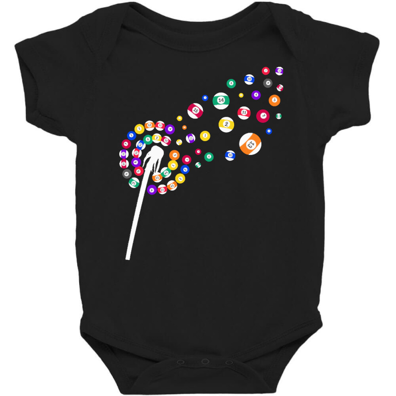 Billiard T  Shirt Snooker Dandelion Pool Player Hobby Billiard T  Shir Baby Bodysuit | Artistshot