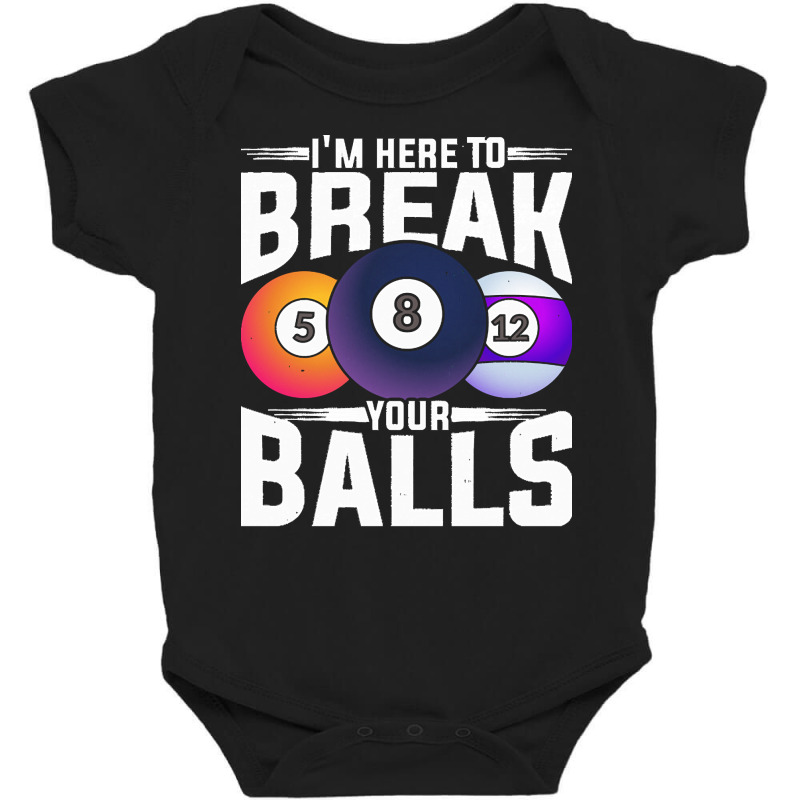 Billiard T  Shirt8 Ball Pool Player Funny Snooker Billiard T  Shirt Baby Bodysuit | Artistshot