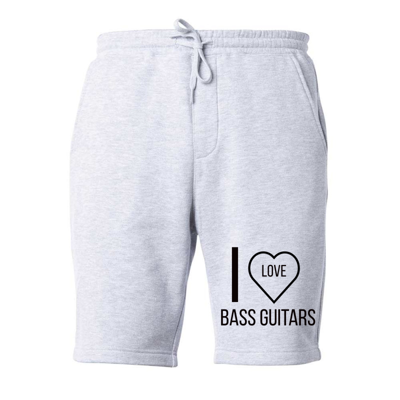 I Love Bass Guitars Fleece Short by ARTMAKER79 | Artistshot