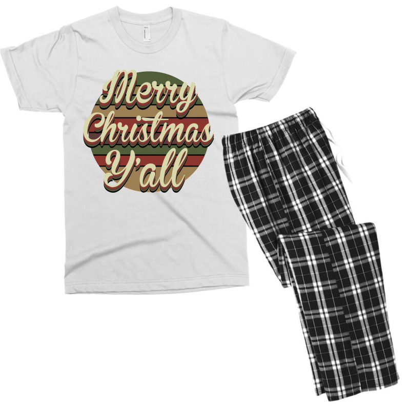 Merry Christmas Y'all Men's T-shirt Pajama Set by Bettercallsaul | Artistshot