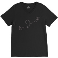 Line Art Design T  Shirt Awesome Line Art Design T  Shirt (10) V-neck Tee | Artistshot