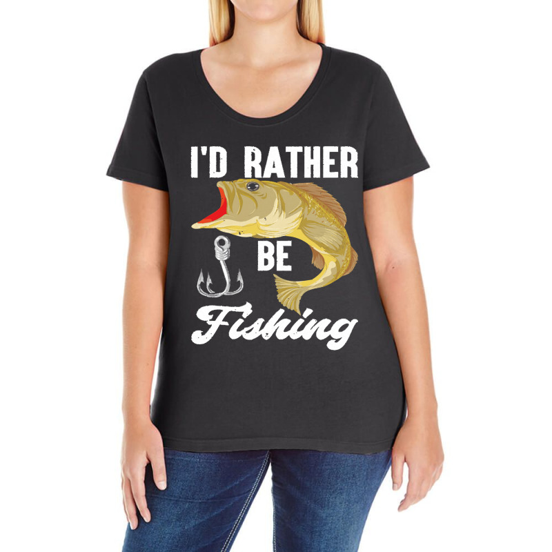 Fishing T  Shirt Fisherman Angle Fish Lover Funny Fishing T  Shirt Ladies Curvy T-Shirt by osvaldo8495 | Artistshot