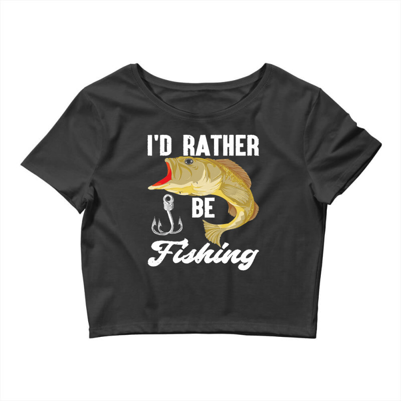 Fishing T  Shirt Fisherman Angle Fish Lover Funny Fishing T  Shirt Crop Top by osvaldo8495 | Artistshot