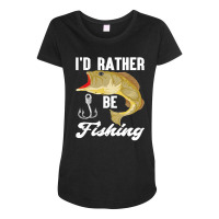 Fishing T  Shirt Fisherman Angle Fish Lover Funny Fishing T  Shirt Maternity Scoop Neck T-shirt | Artistshot