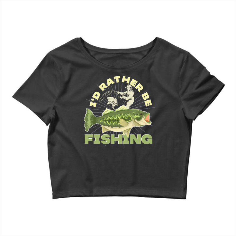 Fishing T  Shirt Fisherman Angling Hobby Fish Funny Fishing T  Shirt Crop Top by osvaldo8495 | Artistshot