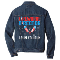 Independence Day T  Shirt Fireworks Director Men Denim Jacket | Artistshot