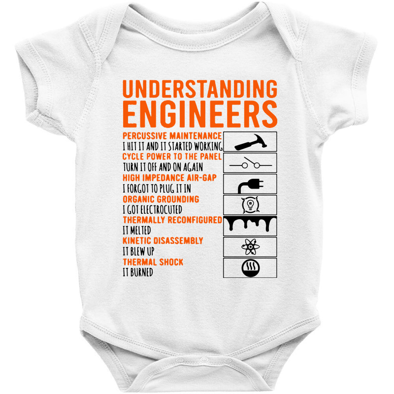 Understanding Engineers Baby Bodysuit by Leona Art | Artistshot