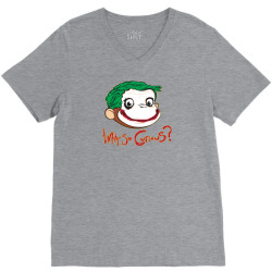 Why So Curious V-Neck Tee | Artistshot