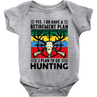 I Plan To Go Hunting Vintage Baby Bodysuit | Artistshot