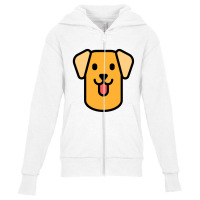 Emot Dog Dog Youth Zipper Hoodie | Artistshot