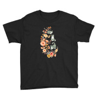 Fancy Felines With Flowers Youth Tee | Artistshot