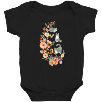 Fancy Felines With Flowers Baby Bodysuit | Artistshot