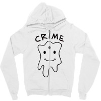 Crime Zipper Hoodie | Artistshot