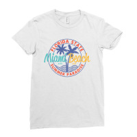 Miami Beach Summer Paradise Ladies Fitted T-shirt | Artistshot