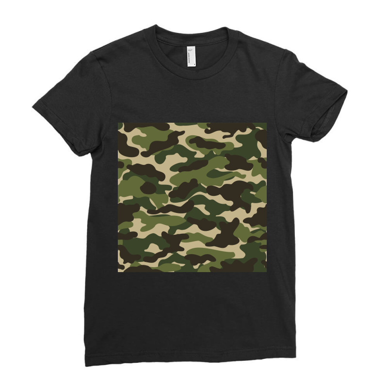 Camo Pattern 1 Ladies Fitted T-Shirt by AffandAhm | Artistshot