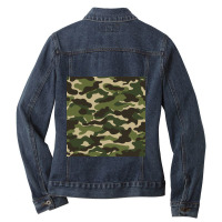 Camo Pattern 1 Ladies Denim Jacket | Artistshot