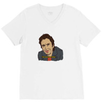 Super Hans Peep Show Fanart Design  , Peep Show V-neck Tee | Artistshot