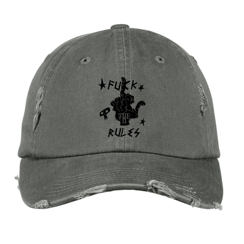 Middle Finger Vintage Cap by Mito220 | Artistshot