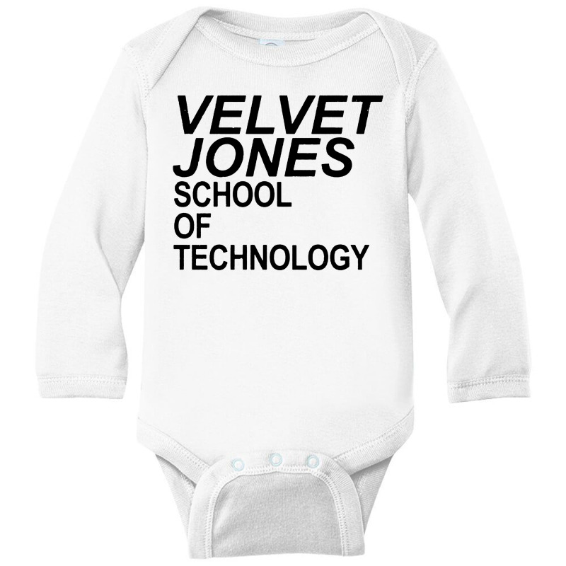 Velvet Jones School Of Technology Long Sleeve Baby Bodysuit by Black Label | Artistshot