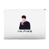 Friends I’m Fine Ross Geller Lovers Accessory Pouches | Artistshot