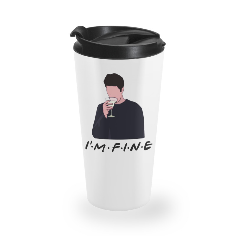 Friends I’m Fine Ross Geller Lovers Travel Mug | Artistshot